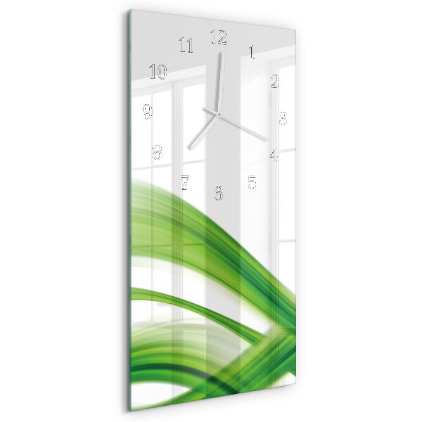 Vertical wall clock Abstract Wave