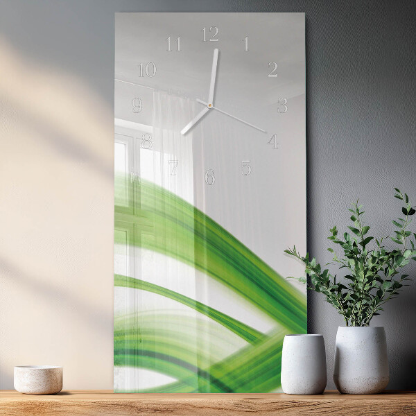 Vertical wall clock Abstract Wave