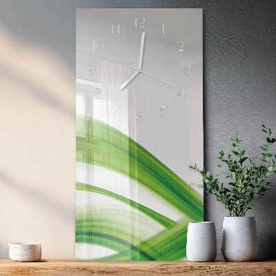 Vertical wall clock Abstract Wave