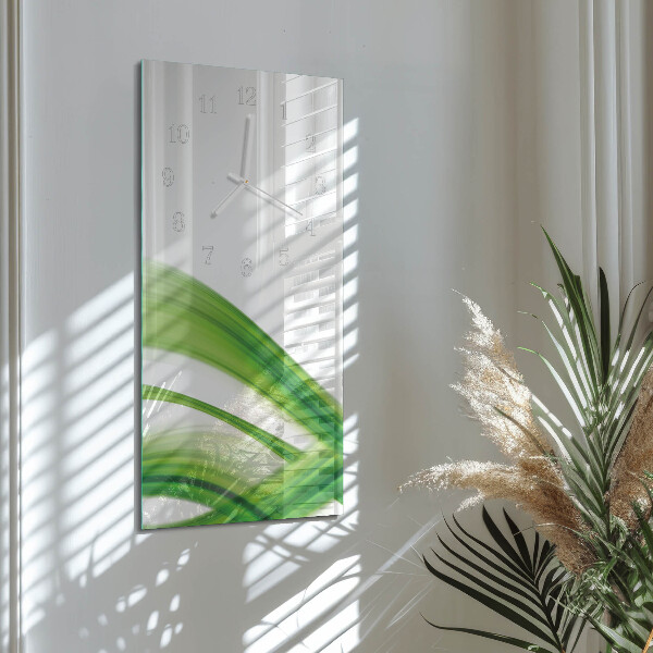 Vertical wall clock Abstract Wave