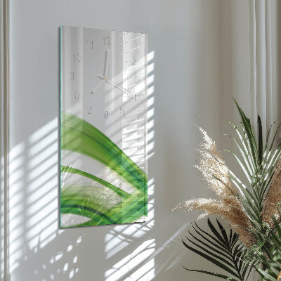 Vertical wall clock Abstract Wave