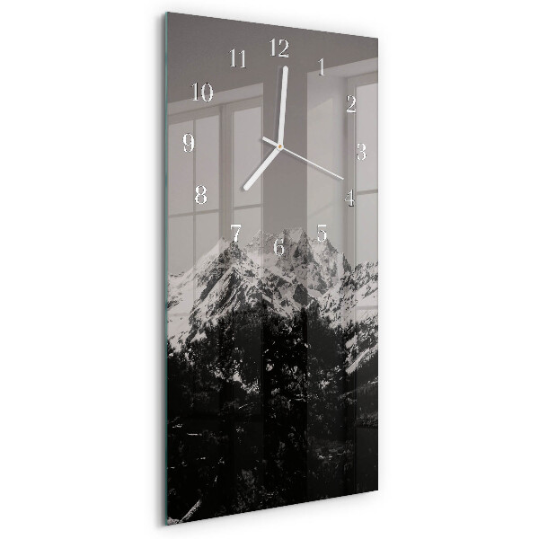 Vertical wall clock Mountains