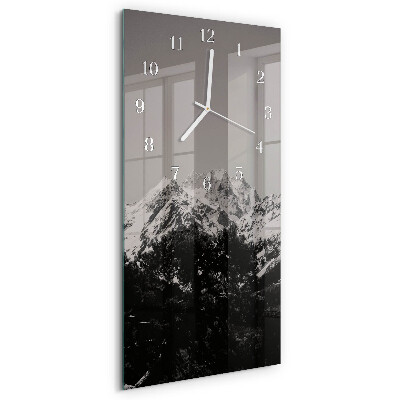 Vertical wall clock Mountains