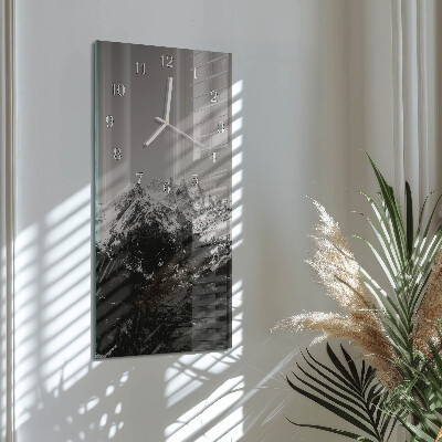 Vertical wall clock Mountains