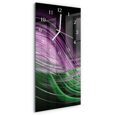 Vertical wall clock Abstract Art