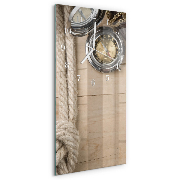 Vertical wall clock Compass