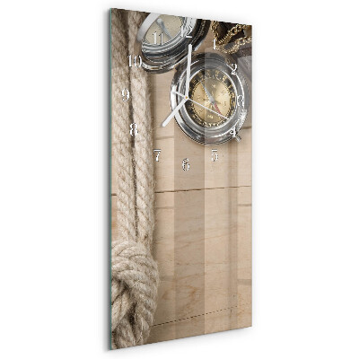 Vertical wall clock Compass