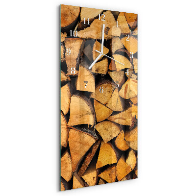Vertical wall clock Wood