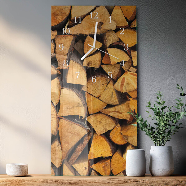 Vertical wall clock Wood