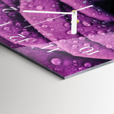 Vertical wall clock Rose