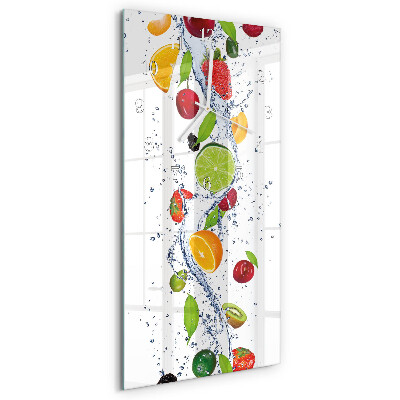 Vertical wall clock Fruit