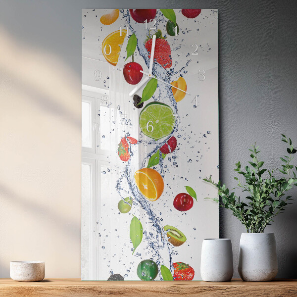 Vertical wall clock Fruit