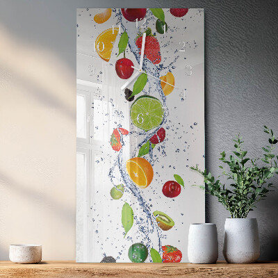 Vertical wall clock Fruit