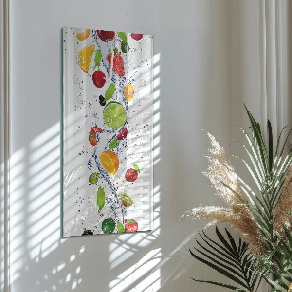 Vertical wall clock Fruit