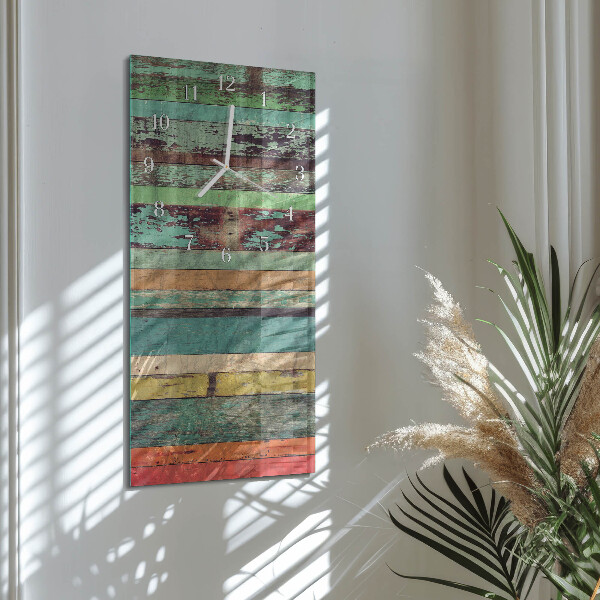 Vertical wall clock Wood