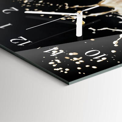 Vertical wall clock Flower
