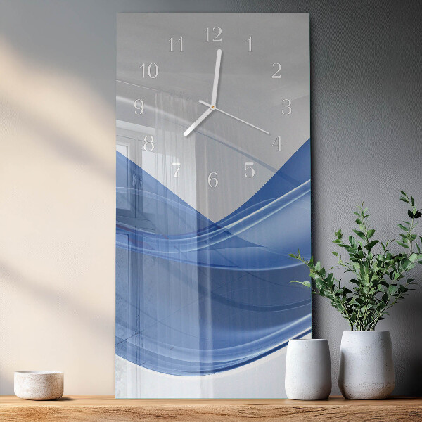 Vertical wall clock Abstract Lines