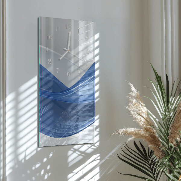 Vertical wall clock Abstract Lines