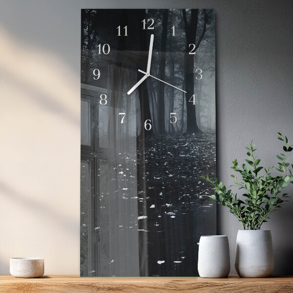 Vertical wall clock Forest
