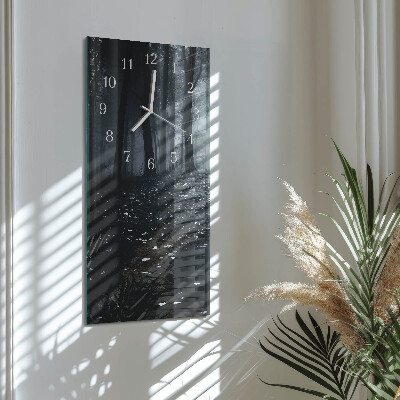 Vertical wall clock Forest