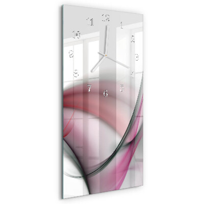 Vertical wall clock Abstract Art