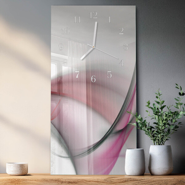 Vertical wall clock Abstract Art