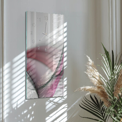 Vertical wall clock Abstract Art