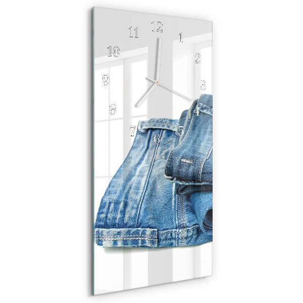 Vertical wall clock Jeans