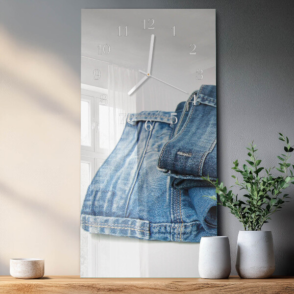 Vertical wall clock Jeans