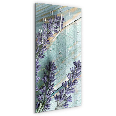 Vertical wall clock Lavender