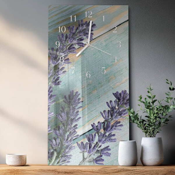 Vertical wall clock Lavender