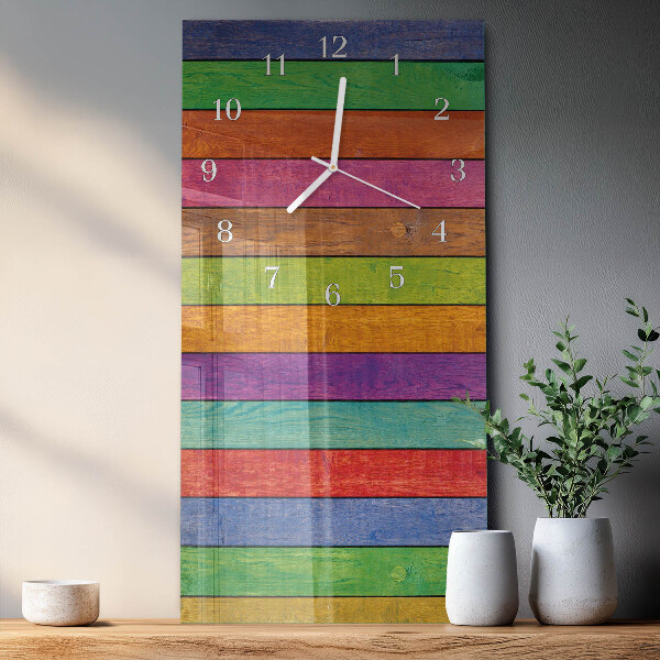 Vertical wall clock Stripes