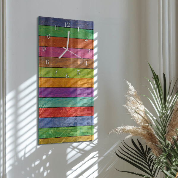 Vertical wall clock Stripes