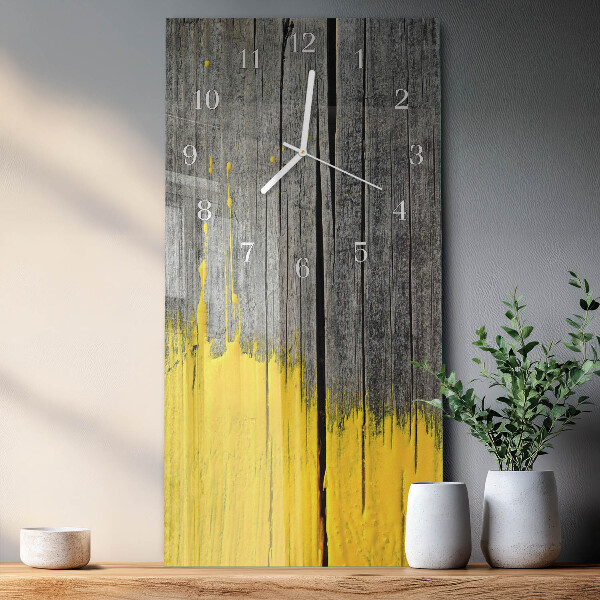 Vertical wall clock Wooden Board