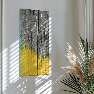 Vertical wall clock Wooden Board