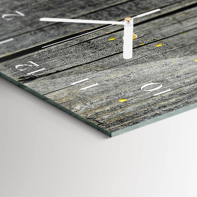 Vertical wall clock Wooden Board