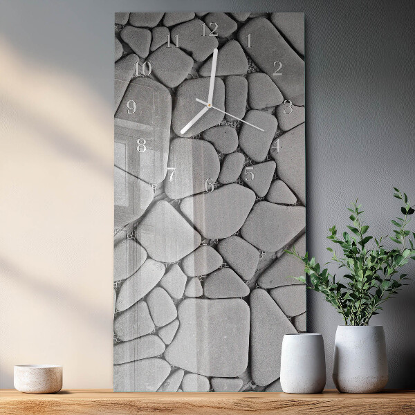 Vertical wall clock Stones