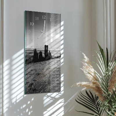 Vertical wall clock Beach