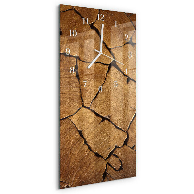 Vertical wall clock Wood Pattern