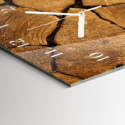 Vertical wall clock Wood Pattern