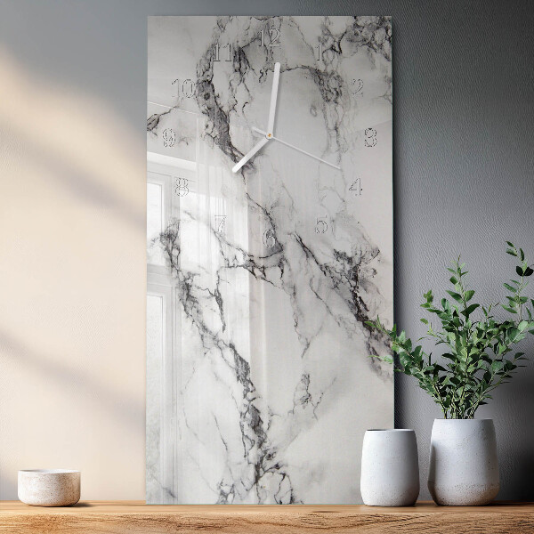 Vertical wall clock Marble