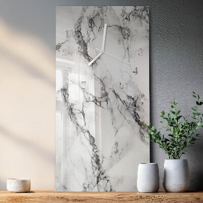 Vertical wall clock Marble