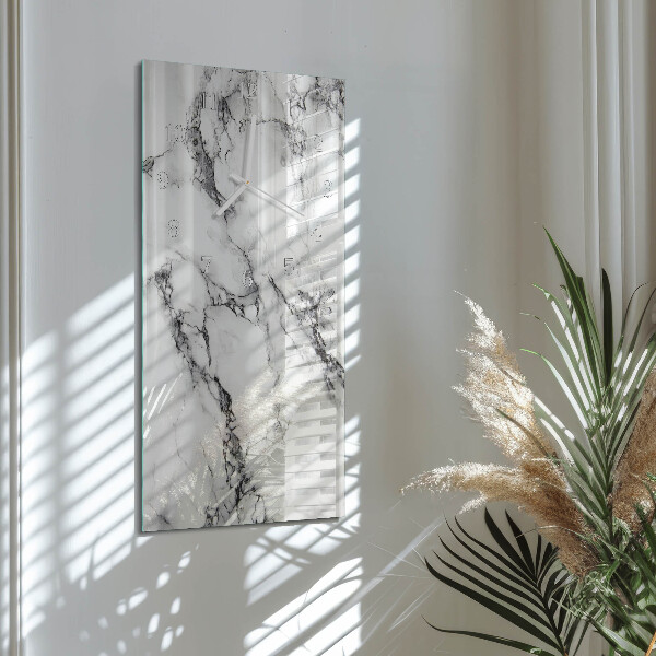 Vertical wall clock Marble