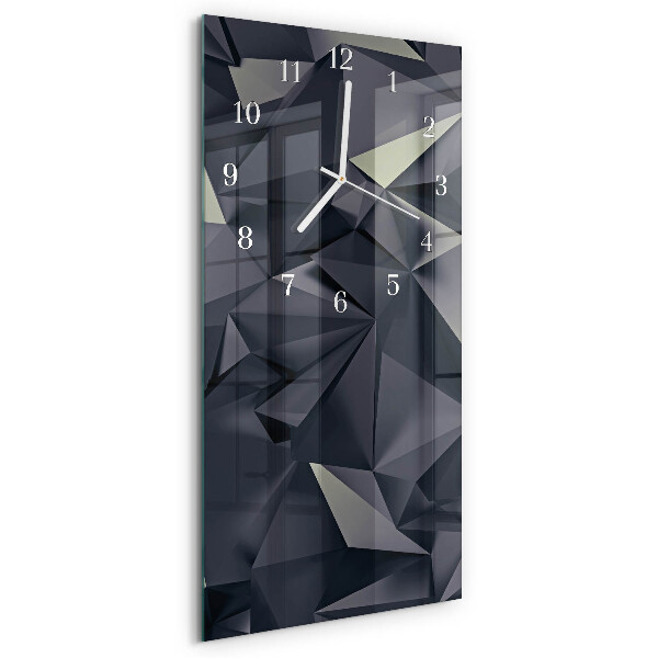 Vertical wall clock Triangles