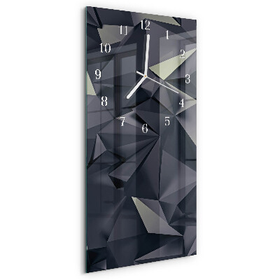 Vertical wall clock Triangles