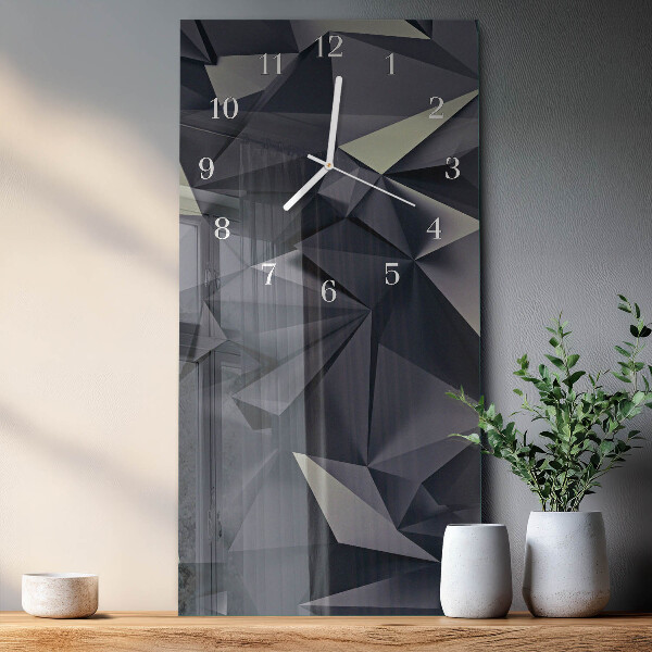 Vertical wall clock Triangles