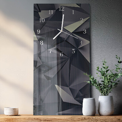 Vertical wall clock Triangles