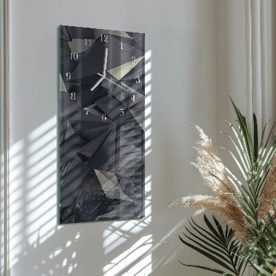 Vertical wall clock Triangles