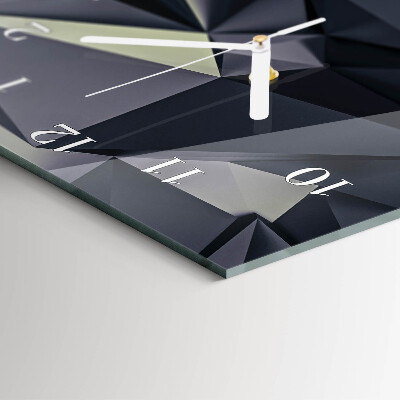 Vertical wall clock Triangles