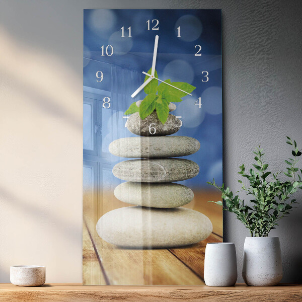 Vertical wall clock Stones